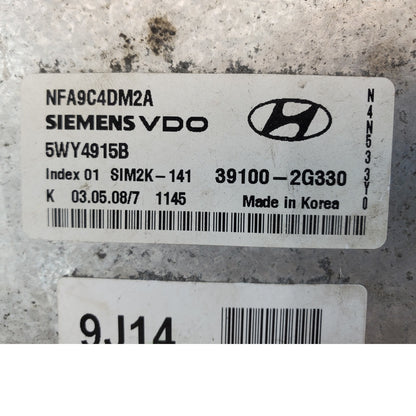 09 10 HYUNDAI SONATA Engine Motor Brain Box 2.4 39100-2G330