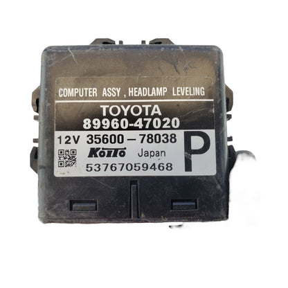 2005 TOYOTA PRIUS LEVELING CONTROL LAMP MODULE ID 89960-47020