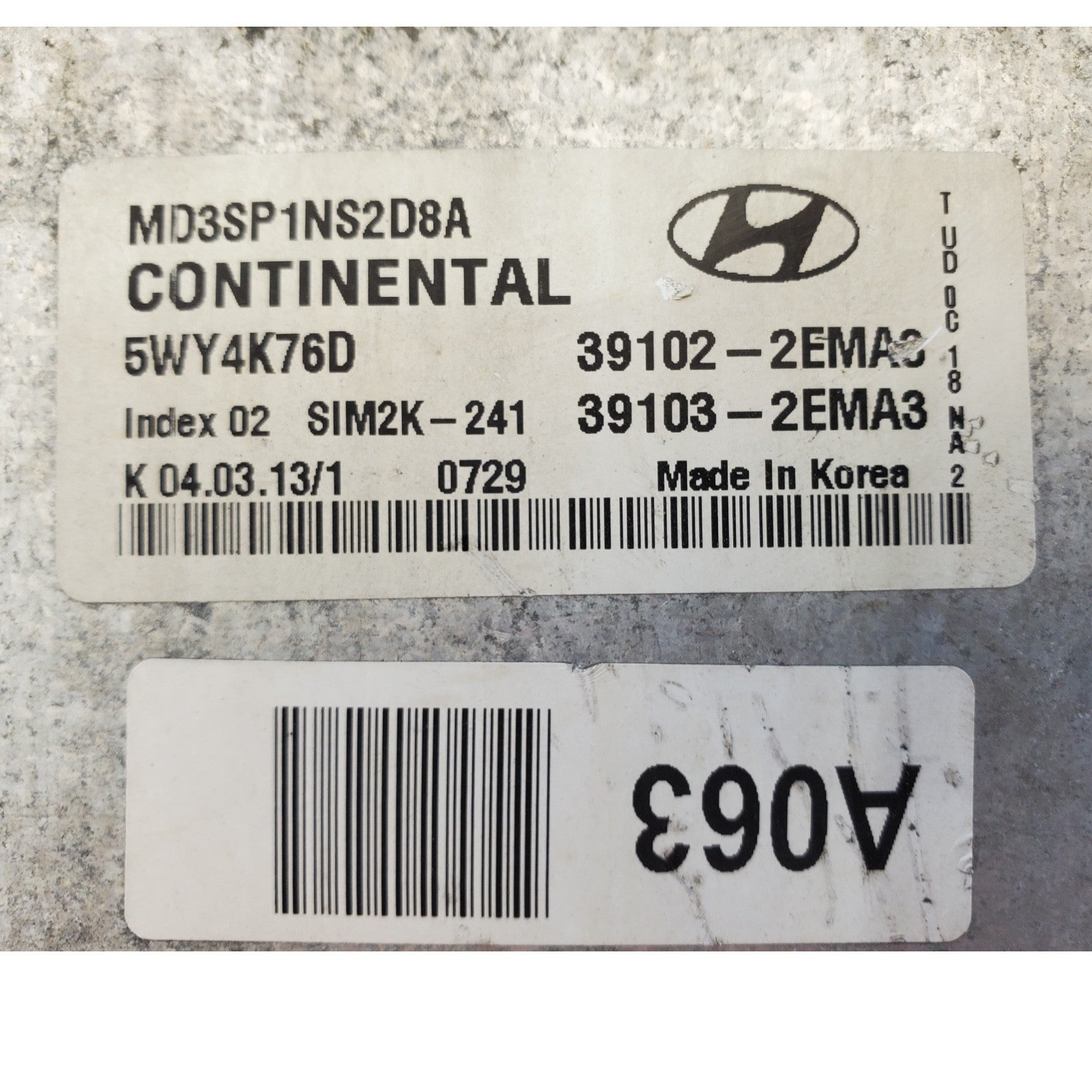 ✅2011-13 Hyundai Elantra 1.8L ECM ECU Engine Control Module Computer 39102-2EMA3