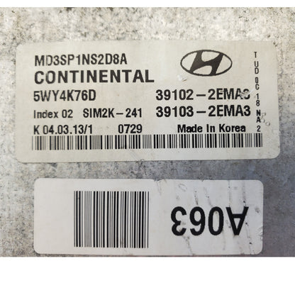 ✅2011-13 Hyundai Elantra 1.8L ECM ECU Engine Control Module Computer 39102-2EMA3
