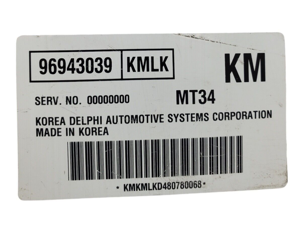 2008 Suzuki Forenza Reno 96943039 Engine Control Module Computer ECM ECU EBX