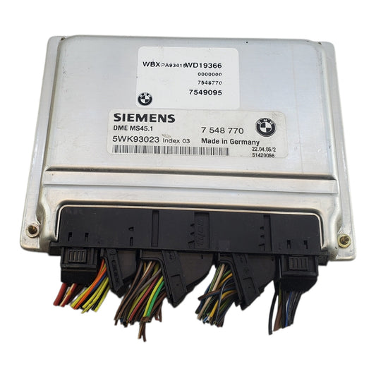 BMW E60 520i Z3 M54 M54 MS45.1 ENGINE CONTROL UNIT ECU DME 7548770
