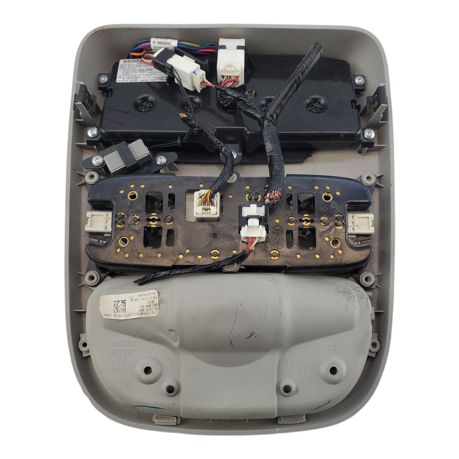 2004-2010 Toyota Sienna Overhead Console VK7000827747 Color Beige OEM
