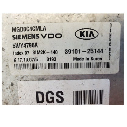 2006-2008 Optima 39101-25144 Computer Brain Engine Control ECU ECM EBX Module