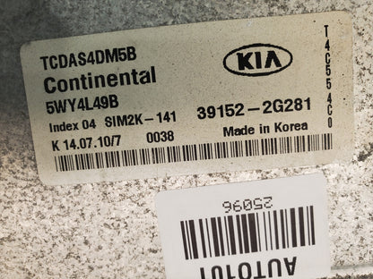 10 KIA FORTE 2.4L CALIF AT ECU ECM COMPUTER 39152-2G281