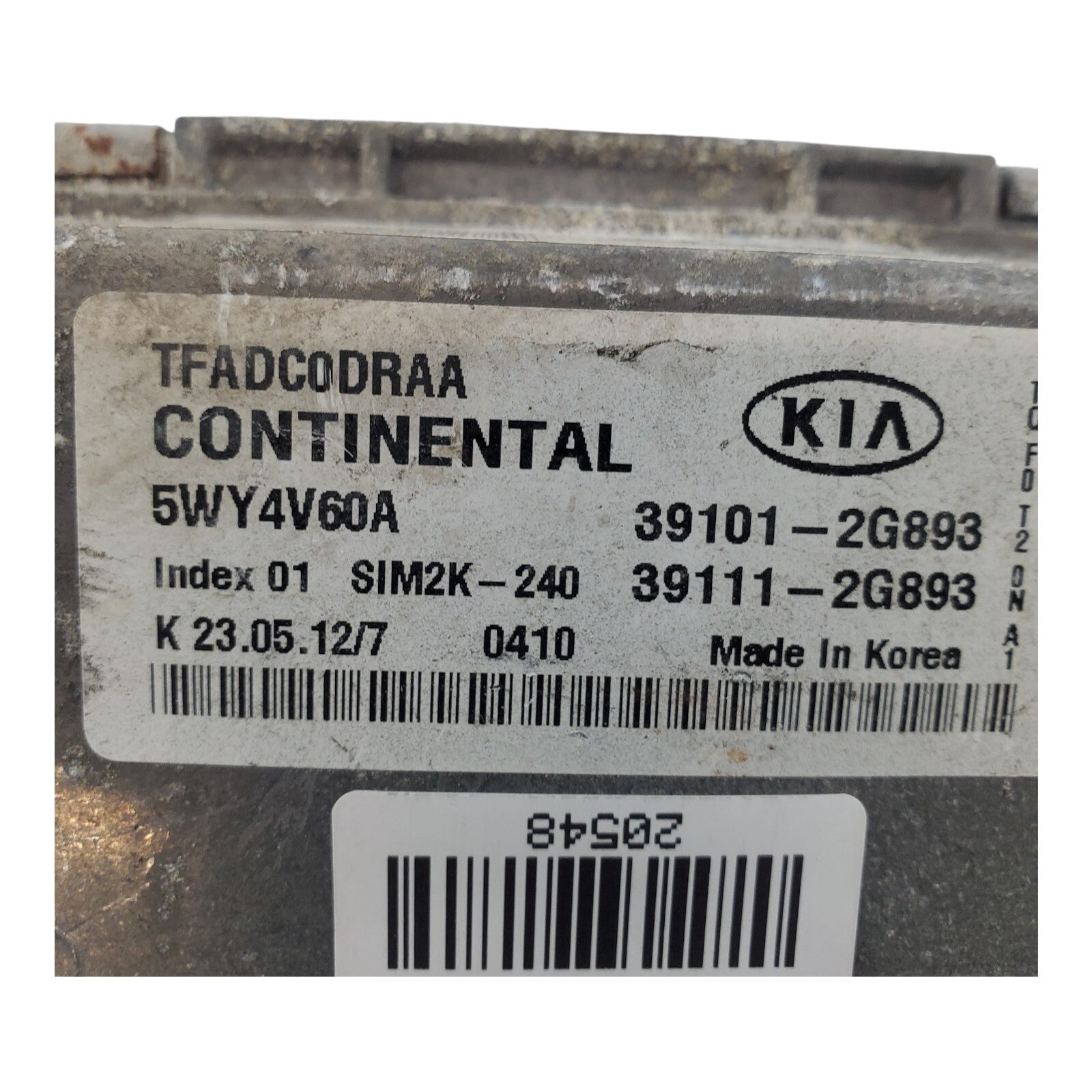 ✅2011-2013 Kia Optima Engine Computer Ecu Pcm Ecm Pcu Oem 39101-2G893