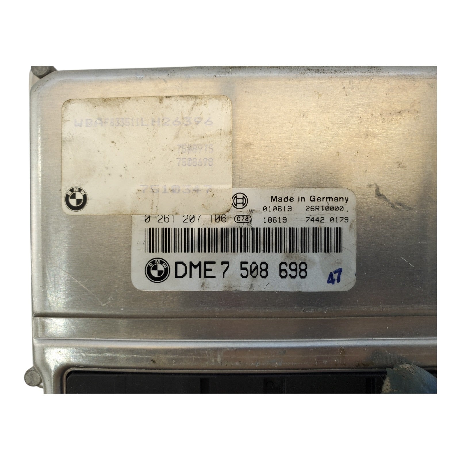 01-03 Bmw E53 X5 Engine Control 0261207106 DME7508698