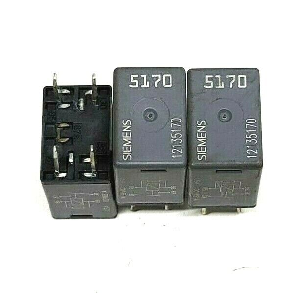 ✅ (Lot of 3) SIEMENS 4 Pins Relay 12135170 (5170) OEM
