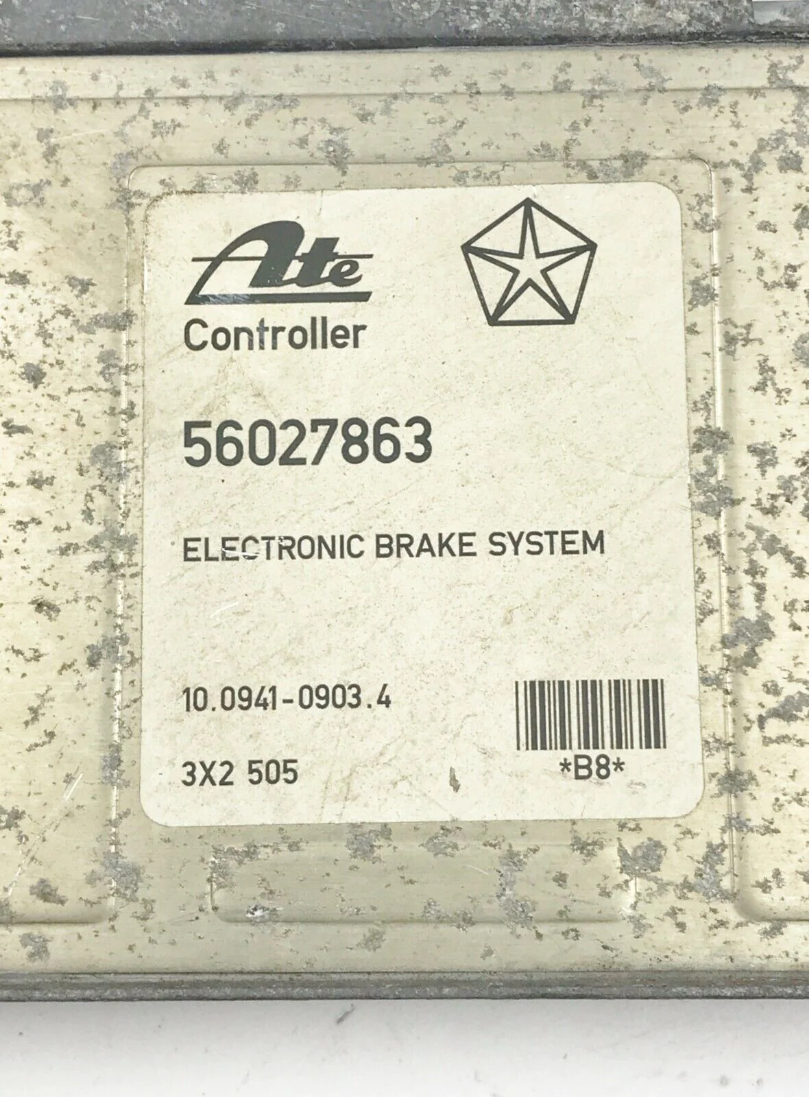 95 JEEP GRAND CHEROKEE ABS CONTROL MODULE 56027863