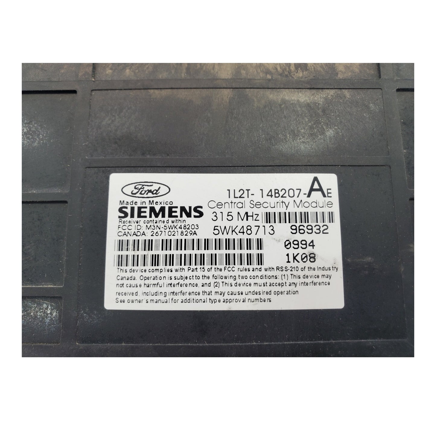 ✅ 02 FORD EXPLORER REMOTE KEYLESS ENTRY MODULE 1L2T-14B207-AE