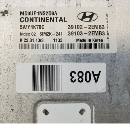 11 12 13 Hyundai Elantra 1.8 Engine Control Module Unit ECU ECM OEM 39102-2EMB3
