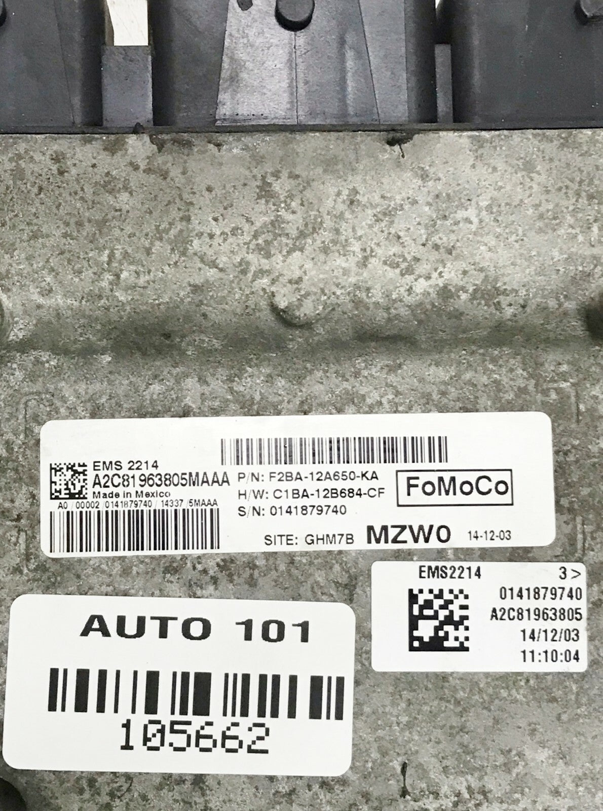 ✅ 15 Ford Fiesta A/T 1.6 Engine Control Module ECM Computer F2BA-12A650-KA