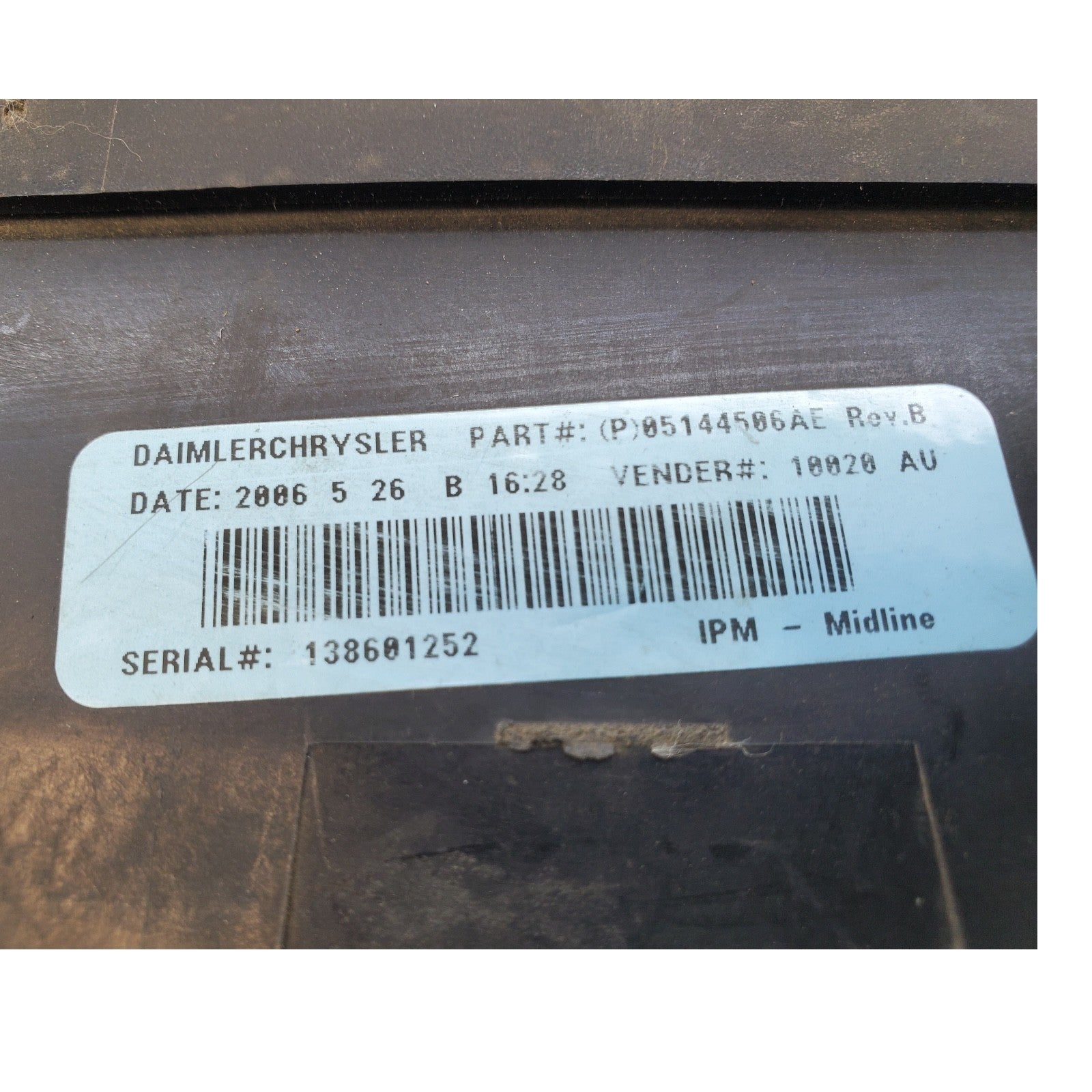 03 05 Dodge Caravan Power Module Fuse Box Relay Control Unit 05144506AE