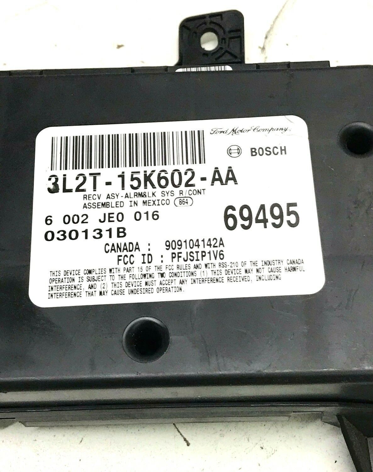 03-04 AVIATOR EXPLORER MOUNTAINEER Anti Theft Locking Module 3L2T-15K602-AA
