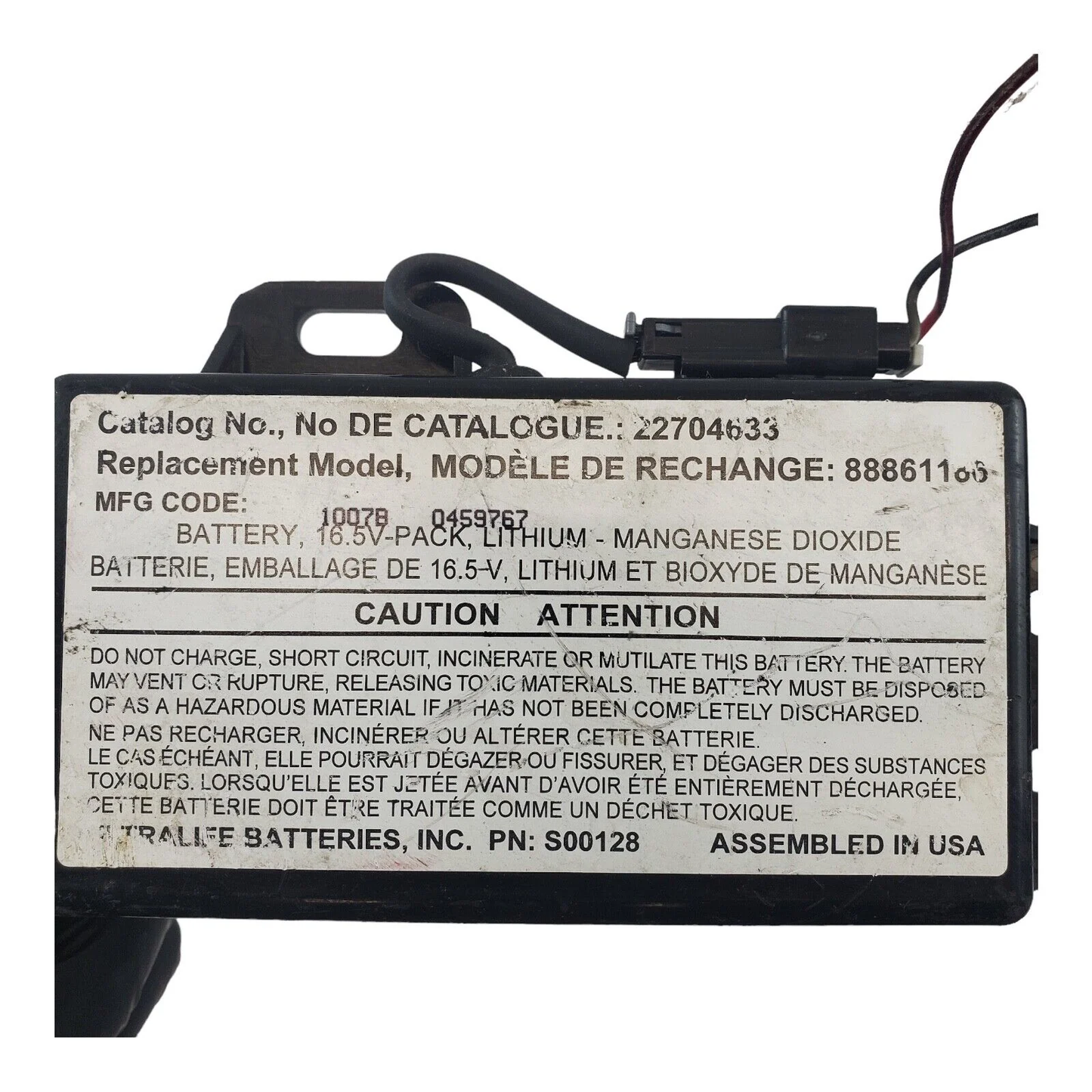 10-15 CHEVROLET CAMARO BACKUP CONTROL BATTERY MODULE OEM 22704633