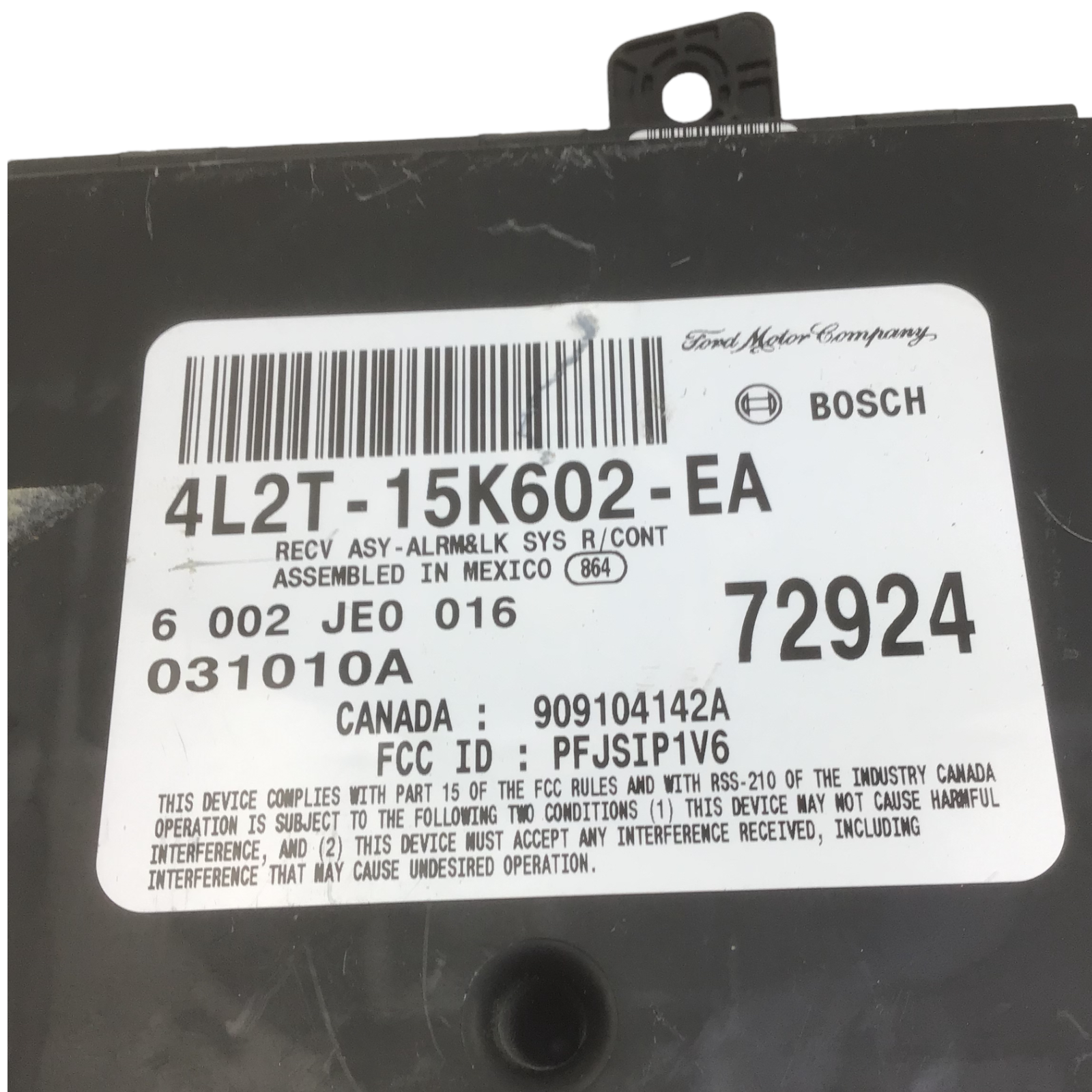 ✅ 04 FORD EXPLORER Keyless Entry Theft Module 4L2T-15K602-EA