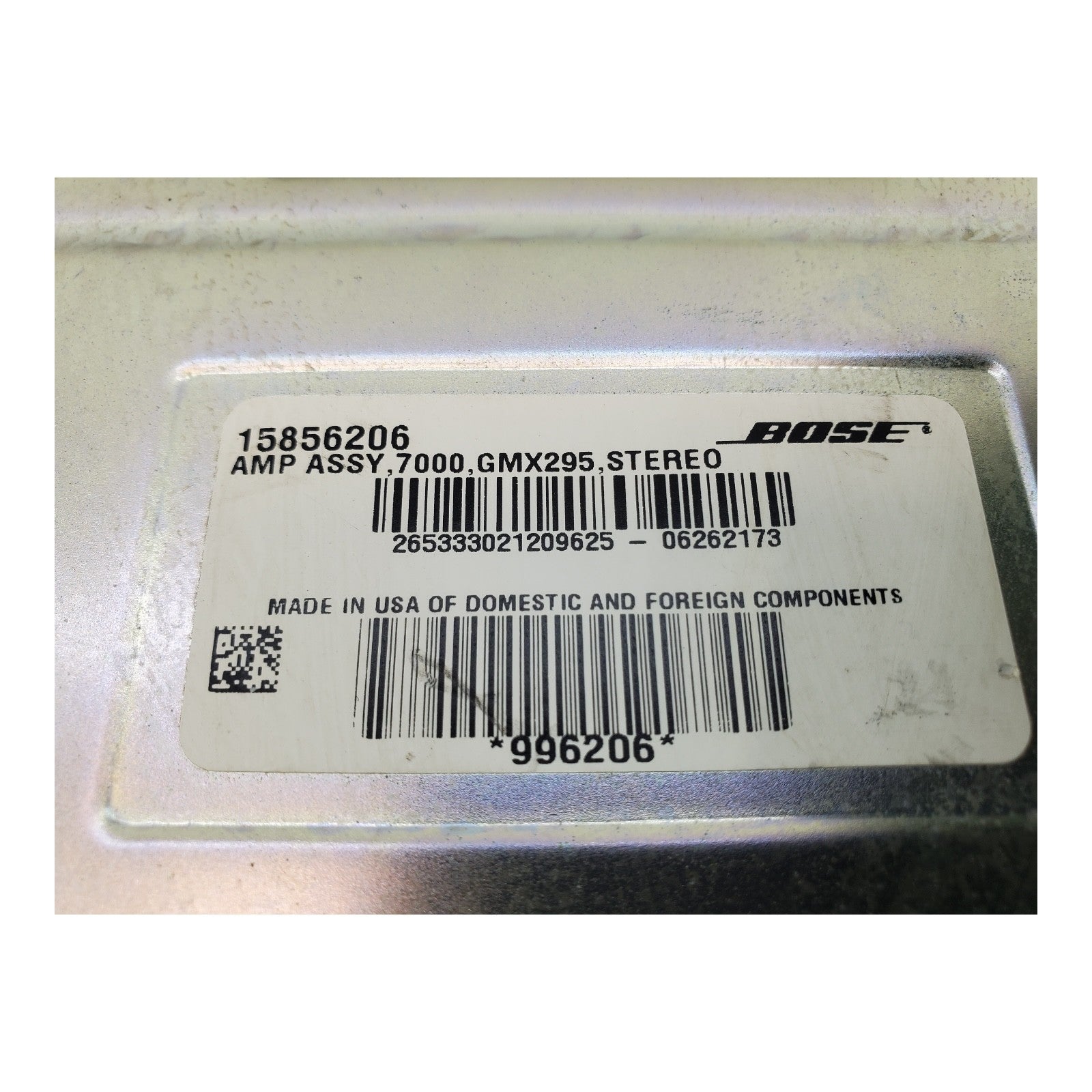 05-11 CADILLAC STS BOSE AMPLIFIER AUDIO AMP STEREO MODULE 15856206 OEM