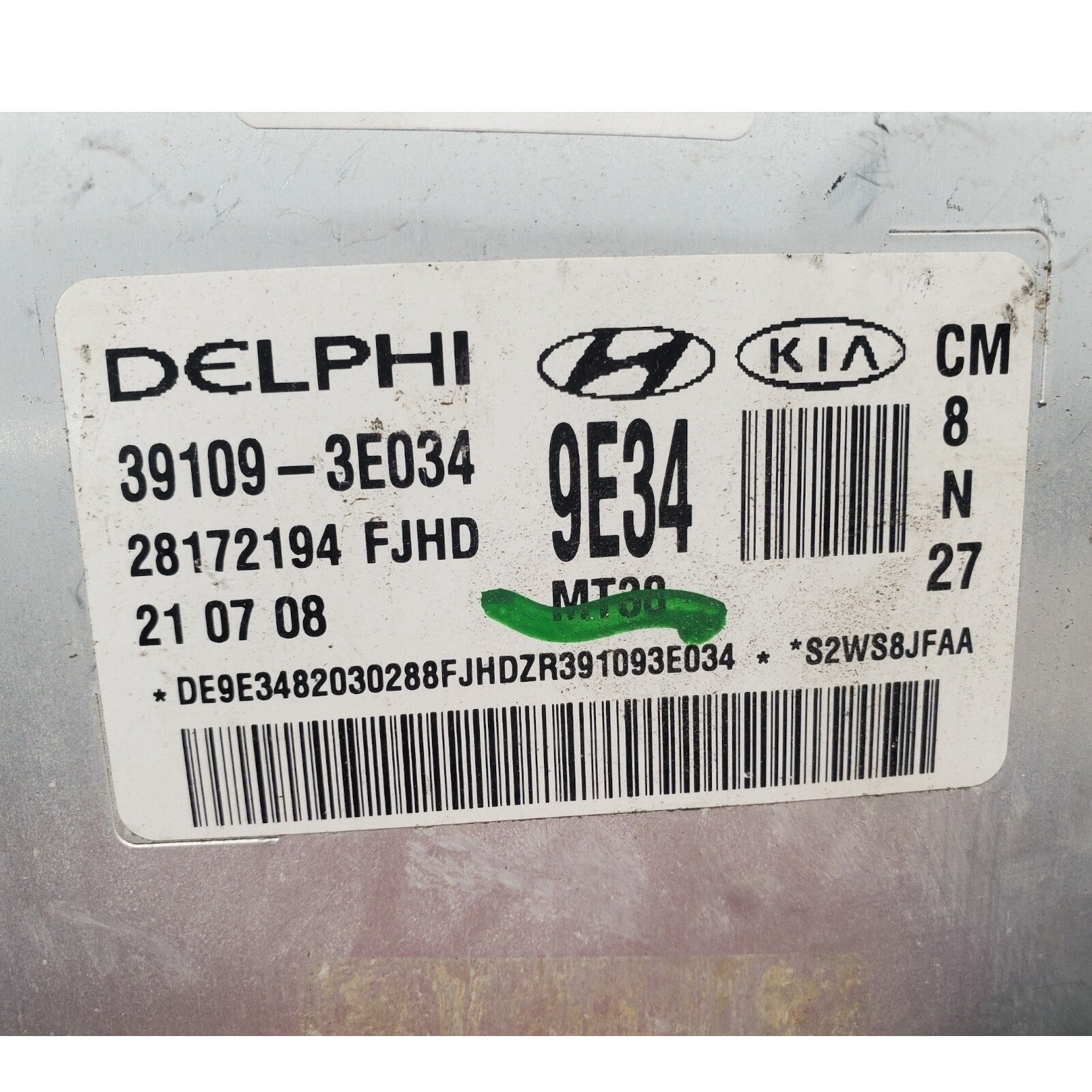 2007-2009 Hyundai Santa Fe Engine Computer ECM ECU PCM 39109-3E034 