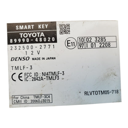 08-10 TOYOTA HIGHLANDER Theft-locking Keyless Ignition 89990-48020 OEM