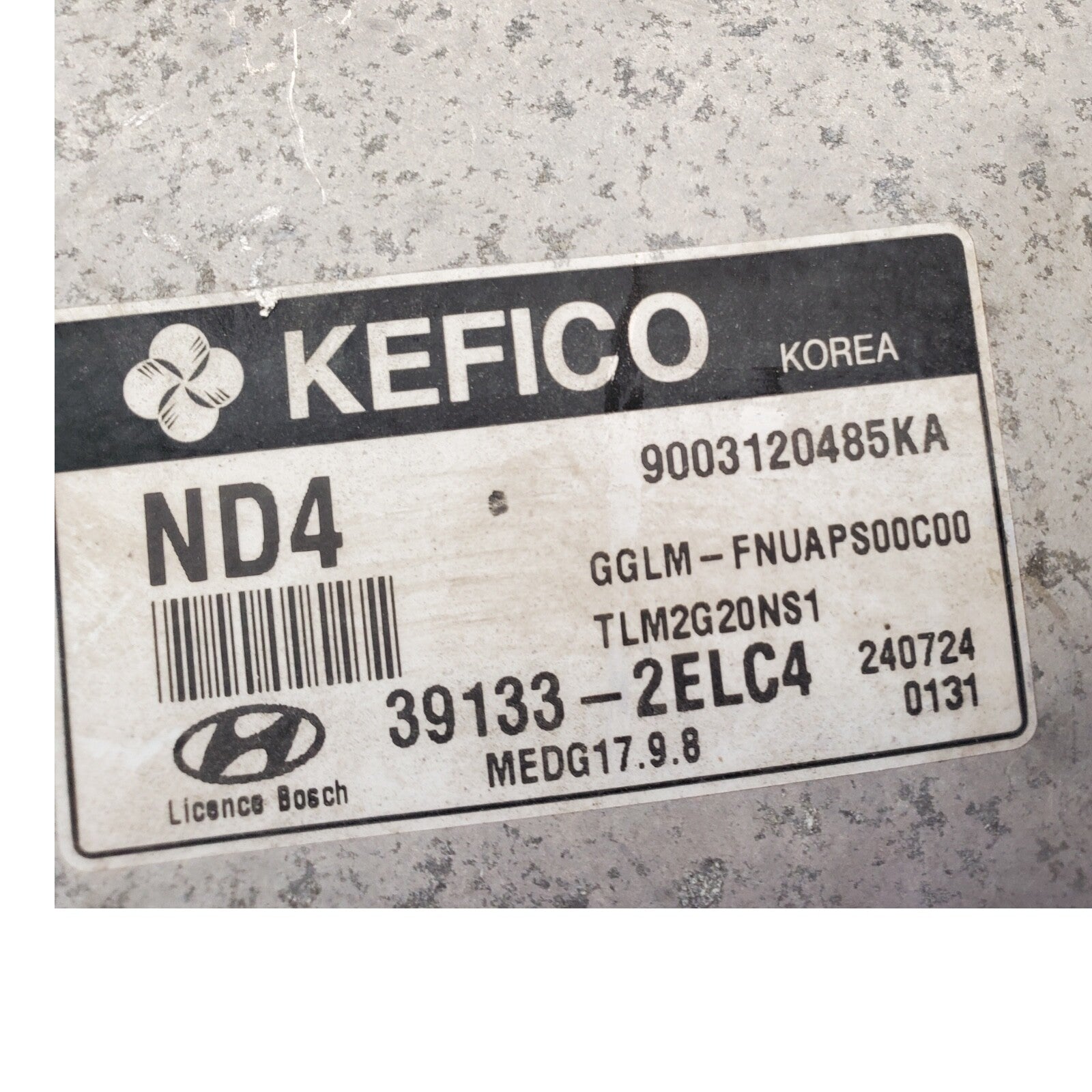 14-16 Hyundai Tucson Computer Brain Engine Control ECU ECM EBX 391332ELC4