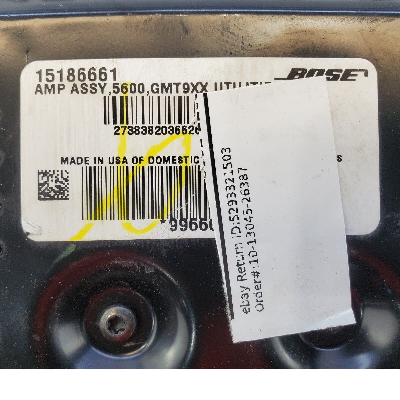 2007-2014 CHEVY GMC SIERRA AVALANCHE SILVERADO  BOSE AMP AMPLIFIER 15186661