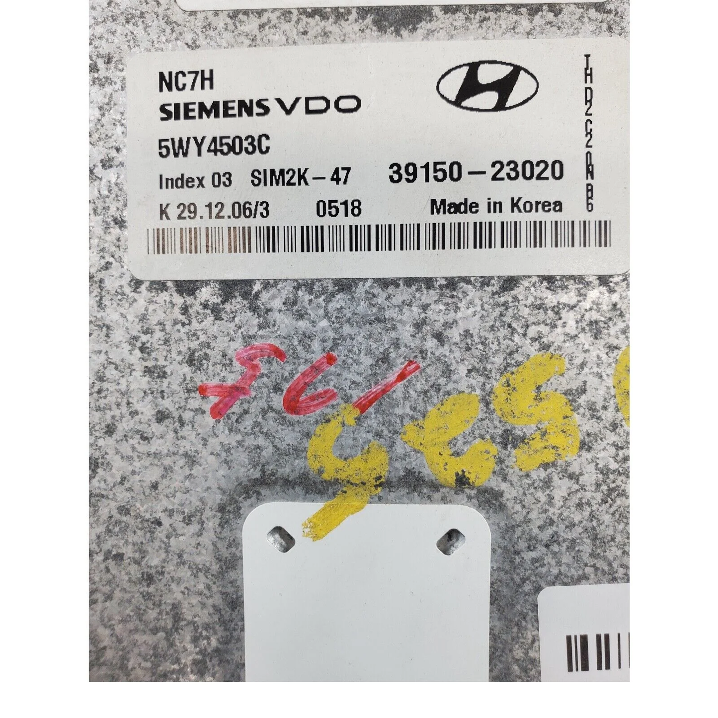 07-10 Hyundai Elantra A/T Engine Control Module ECM 39150-23020