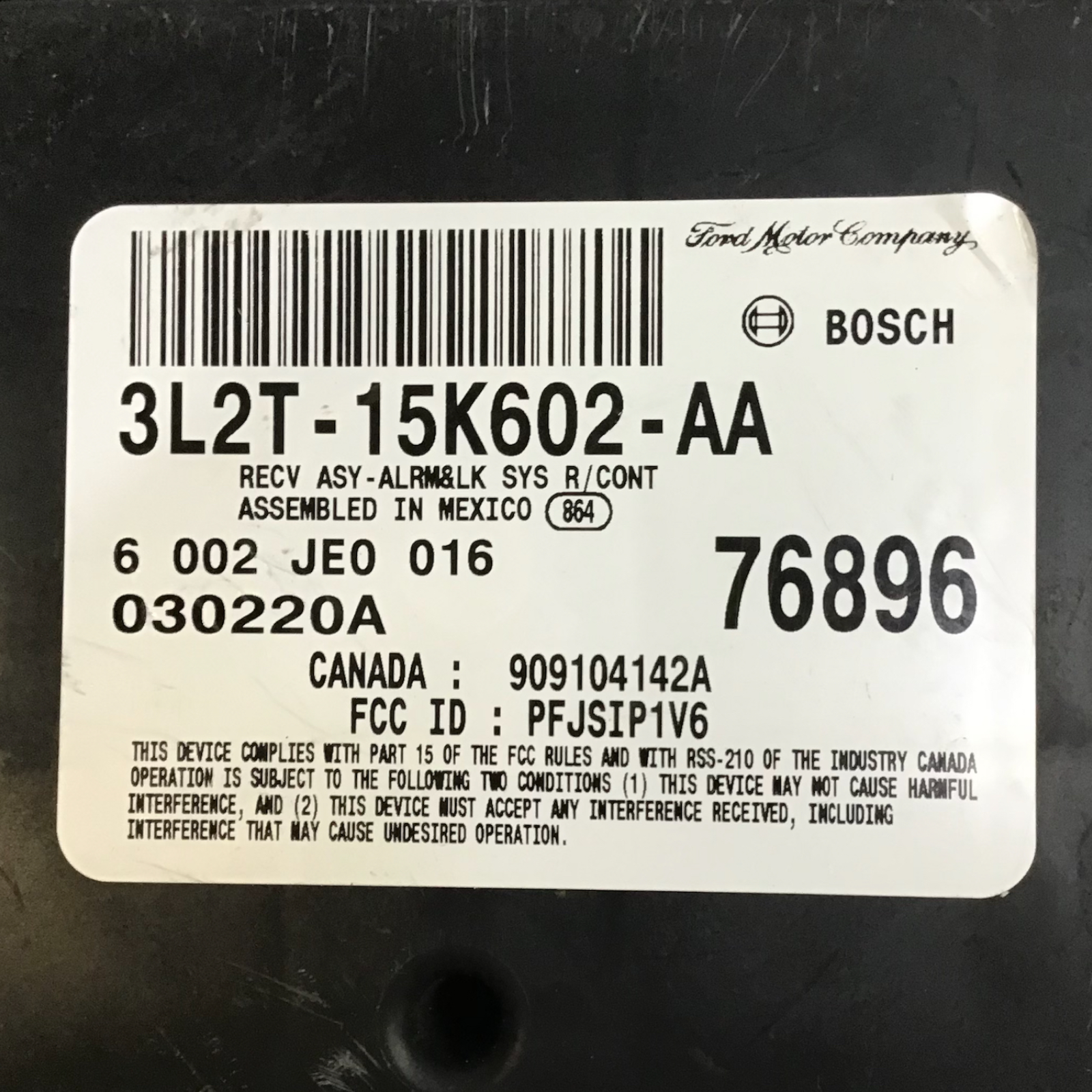 ✅ 03-04 AVIATOR EXPLORER MOUNTAINEER Anti-Theft Locking Module 3L2T-15K602-AA