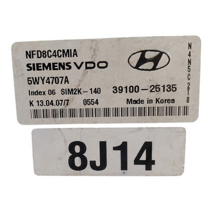 ✅ 06-08 Hyundai Sonata 2.4L Engine Control Module ECM Computer 39100-25135