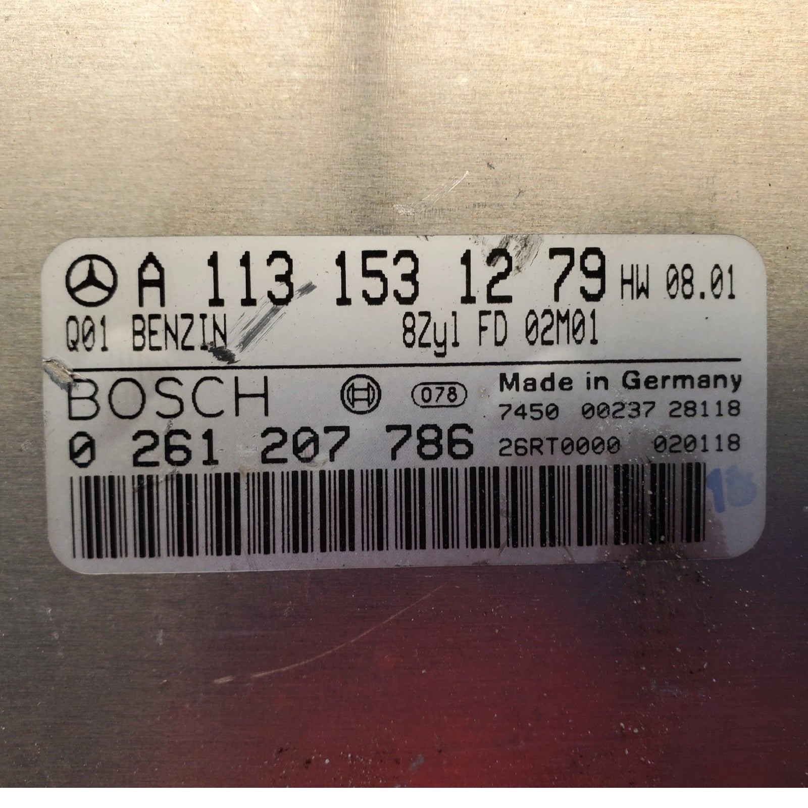 ENGINE COMPUTER MERCEDES BENZ S-CLASS 2001 2002 2003 1131531279