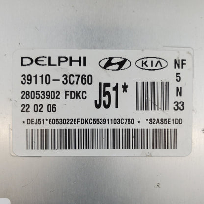 ✅ 06-08 Hyundai Sonata 3.3L Engine Control Unit ECU 391103C760 / 391103C761 OEM