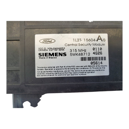 ✅ 02 FORD EXPLORER REMOTE KEYLESS ENTRY MODULE 1L2T-15604-AG