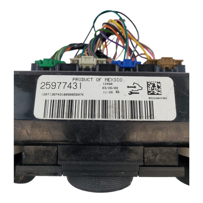 2007-2012 GMC Acadia Front Manual Temperature Climate Control ID 25977431 OEM