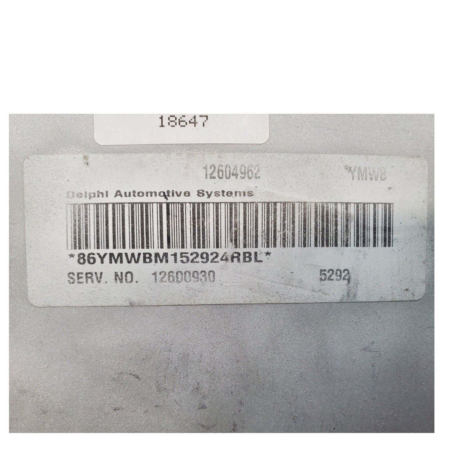 2006 GRAND AM ECU ECM ENGINE COMPUTER UNIT CONTROL 12604962 12600930