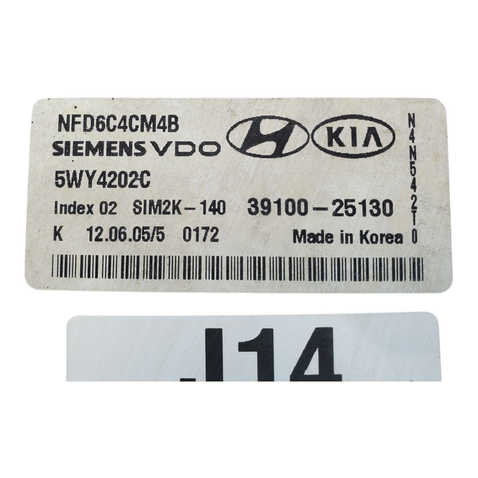 ✅ 06-08 Hyundai Sonata 2.4L Engine Control Module ECM Computer 39100-25130