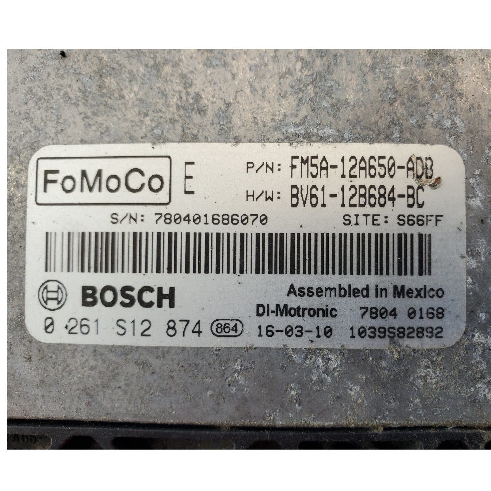 2013 2014 2015 2016 Ford Focus 2.0 Engine Control Module ECU ECM FM5A-12A650-ADB