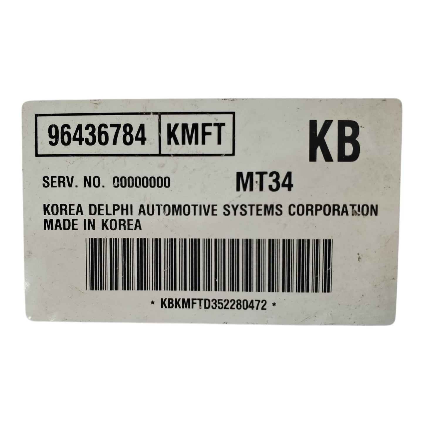 ENGINE COMPUTER CHEVROLET AVEO 2006 96436784 KMFT AT PCM ECM ECU OEM