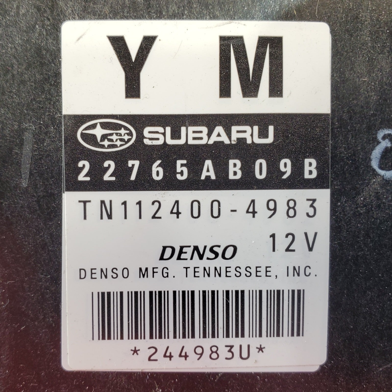 Subaru Legacy 2010 2011  2.5L Engine Computer Control Module ECM 22765AB09B