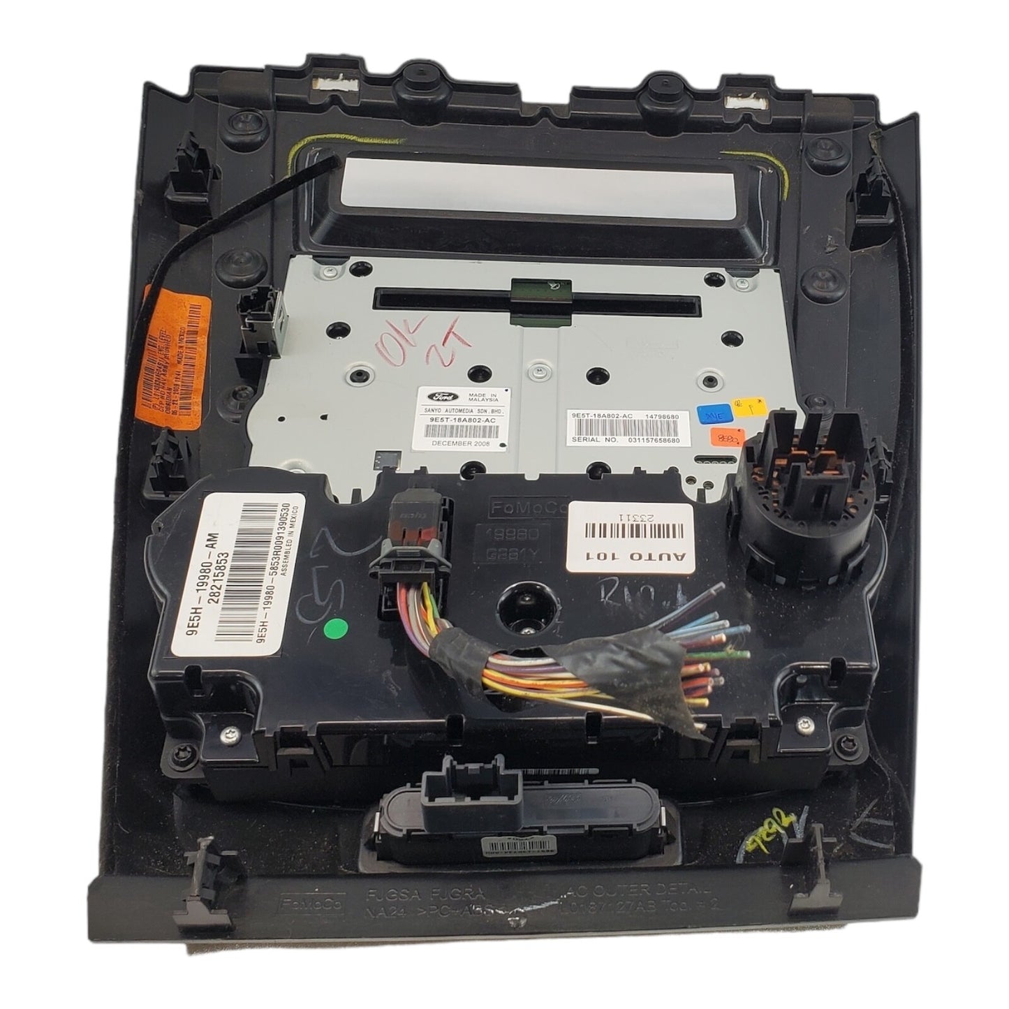 10-12 Ford Fusion Milan Radio Temp Control Panel OEM 9E5T-18A802-AC