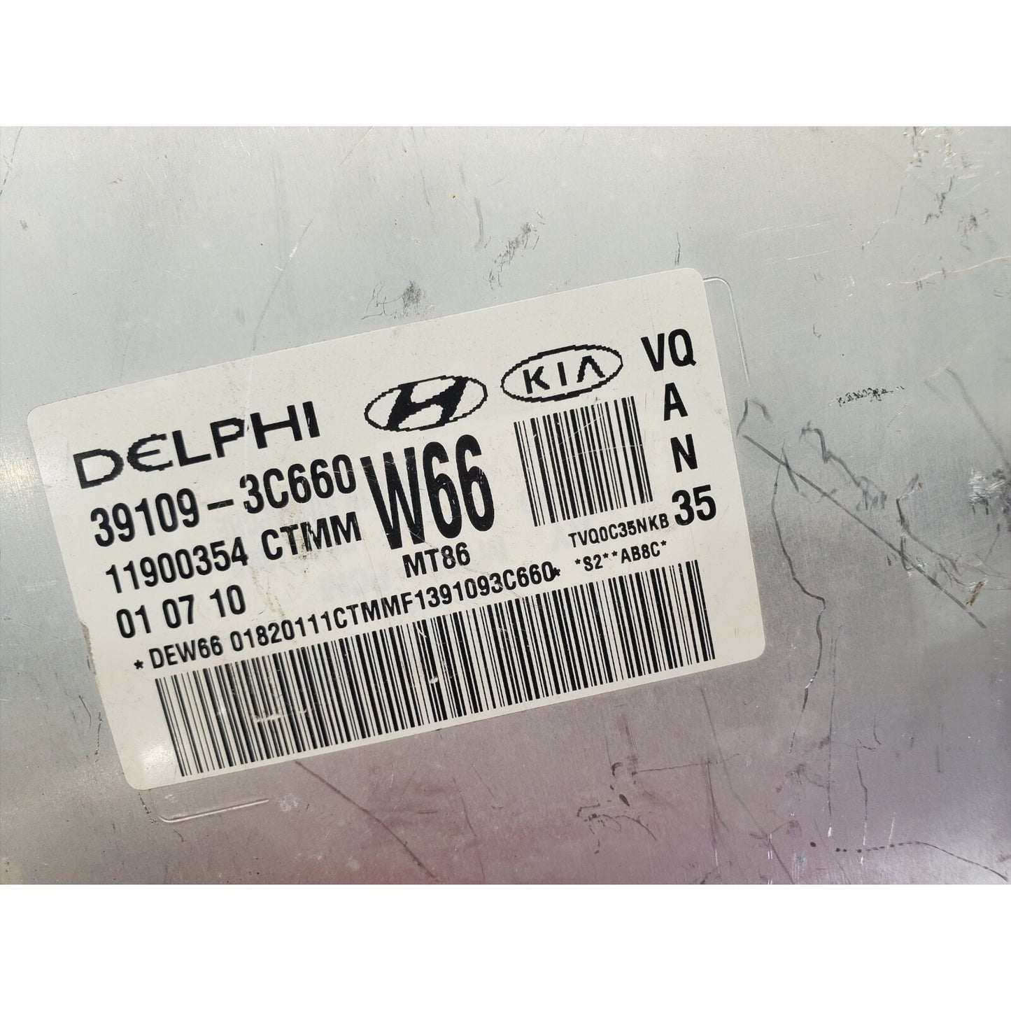 11 12 Kia Sedona Computer Brain Engine Control ECU ECM EBX Module 39109-3C660