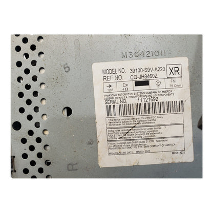 03 04 05 Honda Pilot Audio Equipment Radio AM-FM-CD-Cassette 39100-S9V-A220