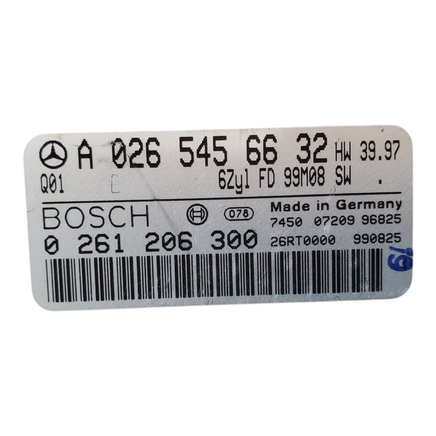 98-00 MERCEDES BENZ ML320 E320 C280 A0265456632 ENGINE CONTROL MODULE ECU ECM OE