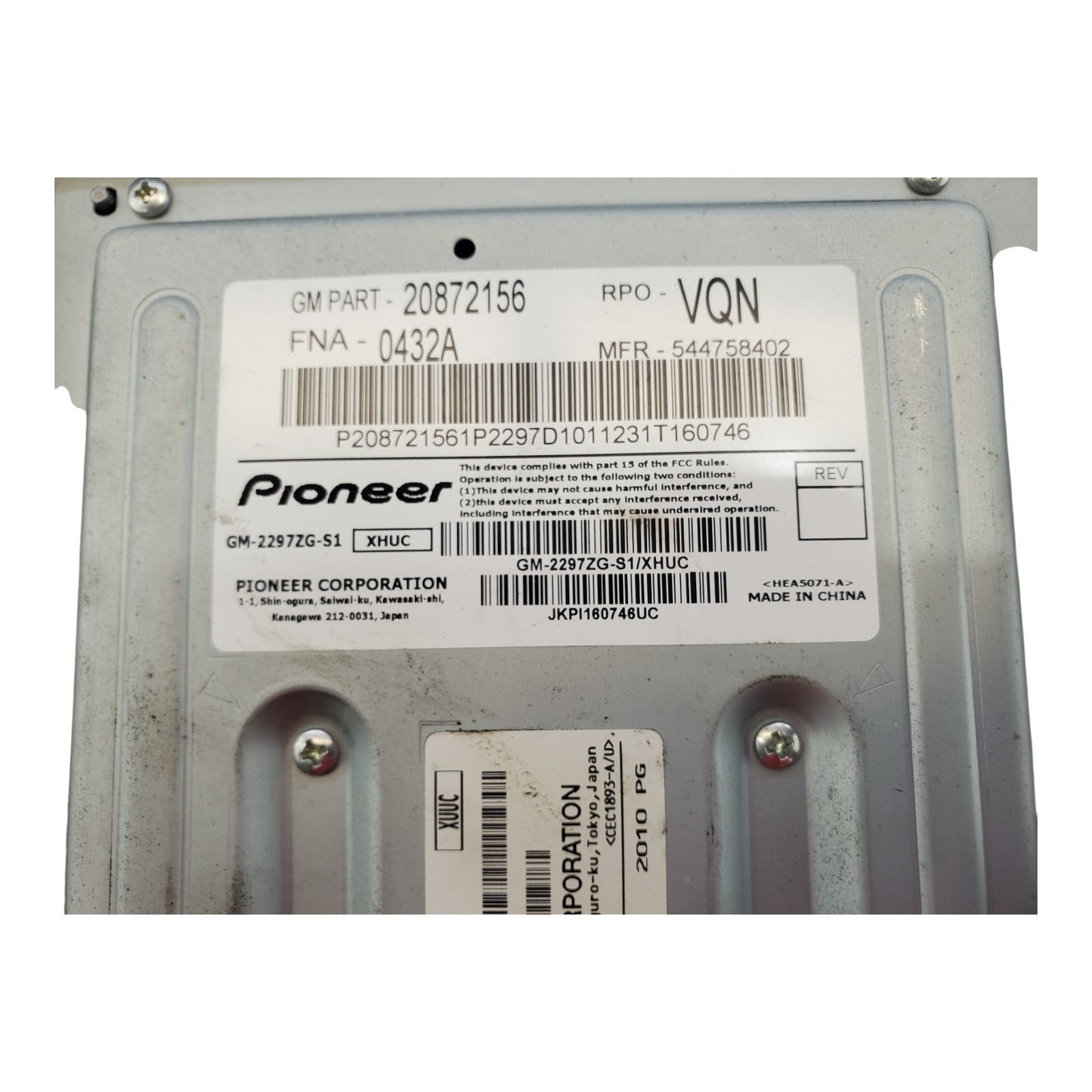 OEM Radio For Equinox Amplifier 20872156