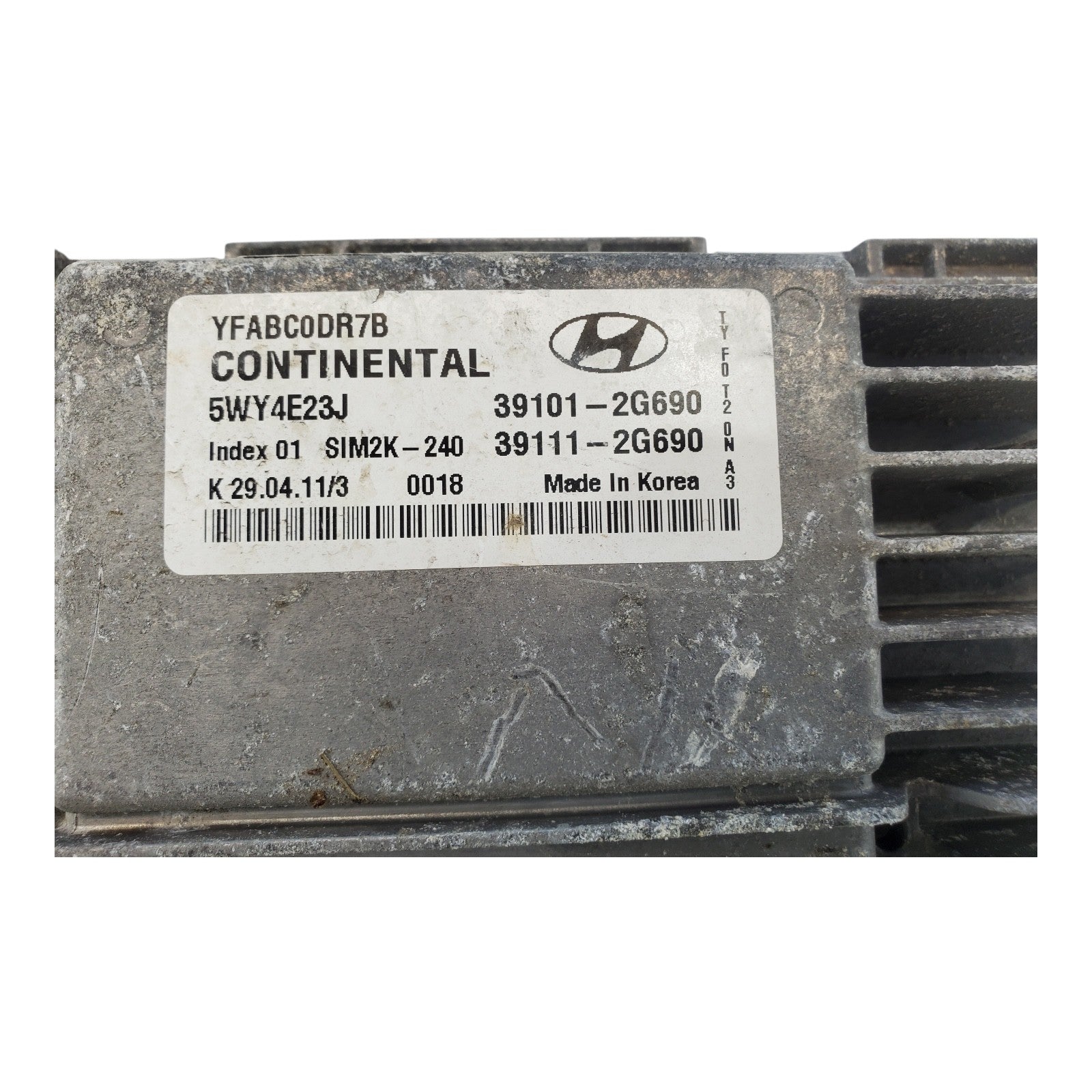 2011 SONATA  ECM ENGINE CONTROL MODULE COMPUTER PCM ECU 39101-2g690