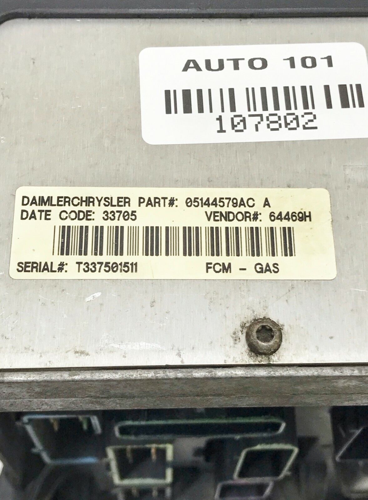 ✅ 01-07 Dodge Caravan 3.3L A/T Fuse Box Relay Unit 05144507AE