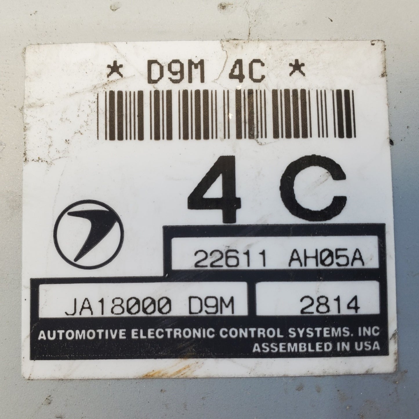 Engine ECM Control Module 2.5L 4 Cylinder Fits 03 BAJA 22611 AH05A 22611AH05A