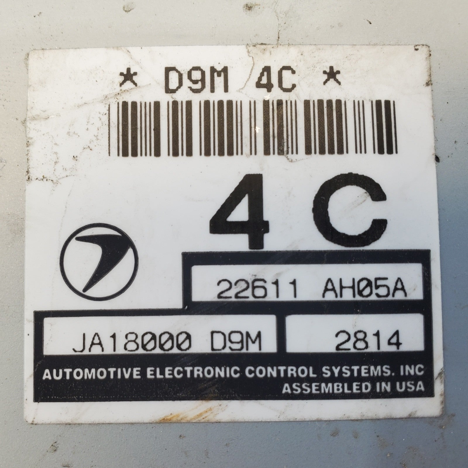 Engine ECM Control Module 2.5L 4 Cylinder Fits 03 BAJA 22611 AH05A 22611AH05A
