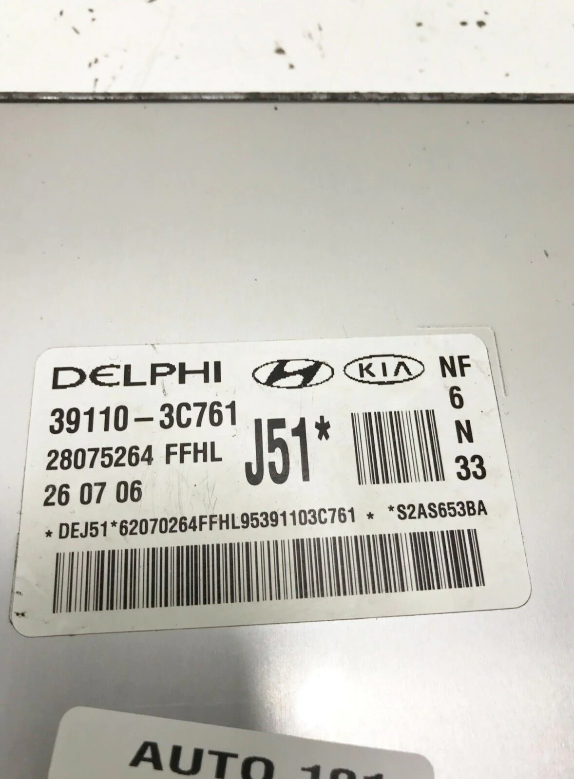 06-08 Hyundai Sonata 3.3L Engine Control Unit ECU 391103C761 OEM