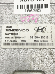 07-10 Hyundai Elantra Engine Control Module ECM Computer 39150-23013