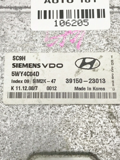 07-10 Hyundai Elantra Engine Control Module ECM Computer 39150-23013