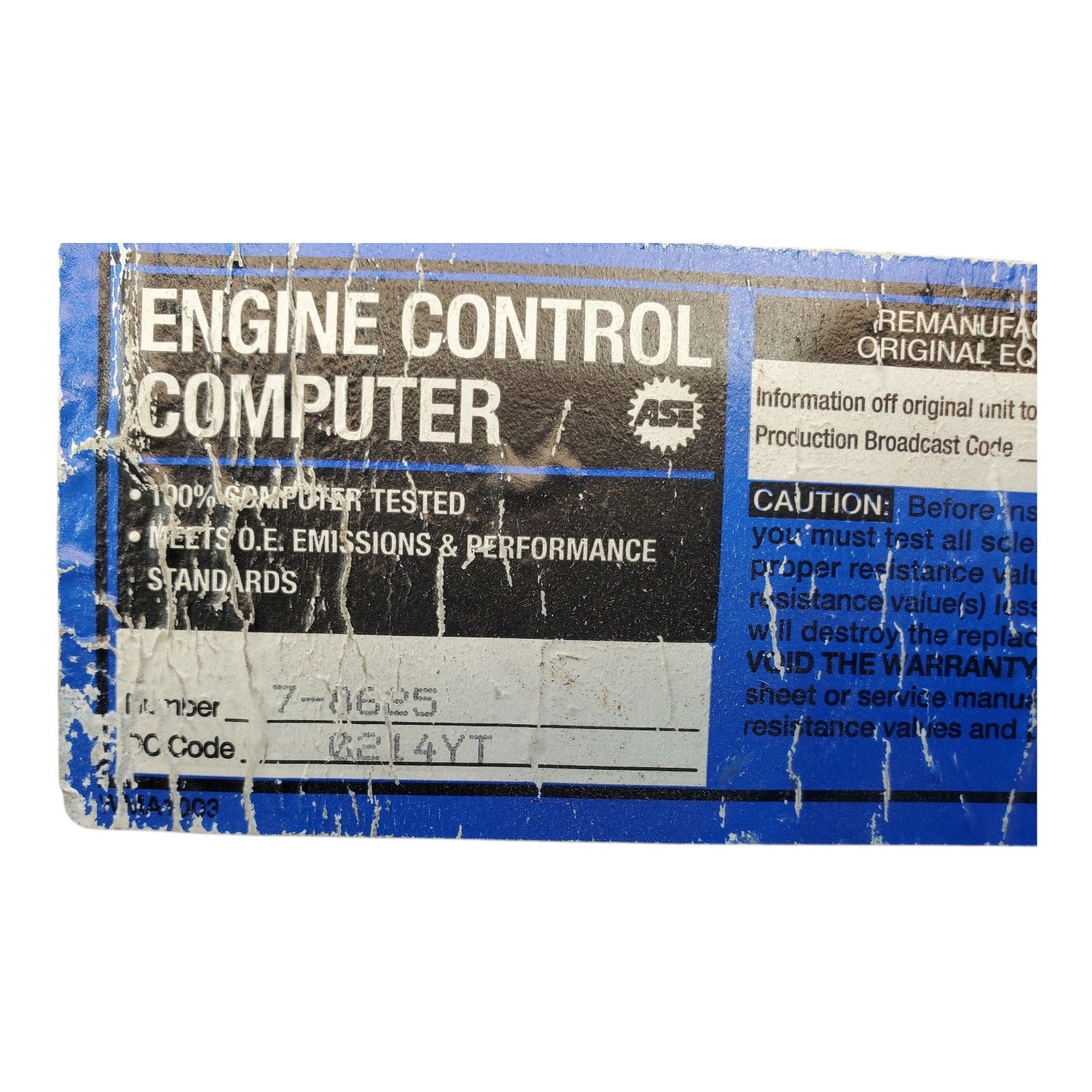 1993 1994 CHEVY GMC COMPUTER ECM ECU 16168625
